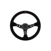 Pro 350mm Suede Black Steering Wheel with 80mm Offset