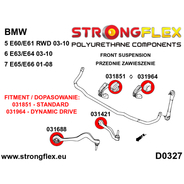 Front control arm to chassis bush SPORT