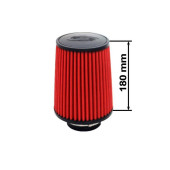 Simota Red Air Filter H:180mm DIA:60-77mm JAU-X02101-11
