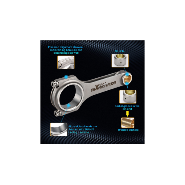 Maxpeedingrods Forged Connecting Rods for Honda B18C1/B18C5
