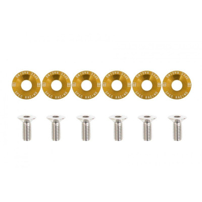 Gold Decorative Screws M8x1.25 15mm D1 - Stylish Hardware