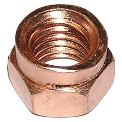 Copper Plated Exhaust Nut M10x14 - Durable & Reliable Fastener