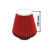 Simota Red Air Filter H:130mm DIA:80-89mm JAU-X02108-05