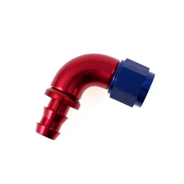 90° AN8 Forged Push-On Hose End for Performance Racing