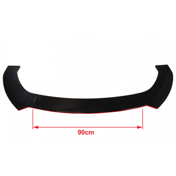 Gloss Black Universal Front Bumper Splitter Kit - 3 Pieces