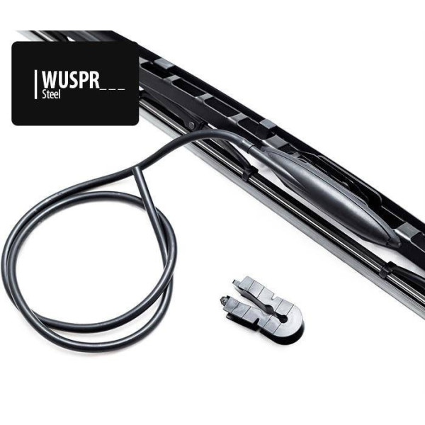 Frame type silicon wiperblade with pre-assembled nozzle 550mm
