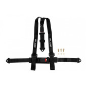 3-Point Black Racing Seat Belts - Secure & Stylish Safety