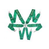 6-Point Green Takata Replica Racing Seat Belts - Safety First!