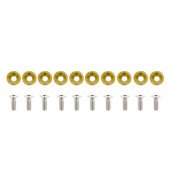 JDM Gold Decorative Screws M6x1.0 15mm - Stylish Fasteners
