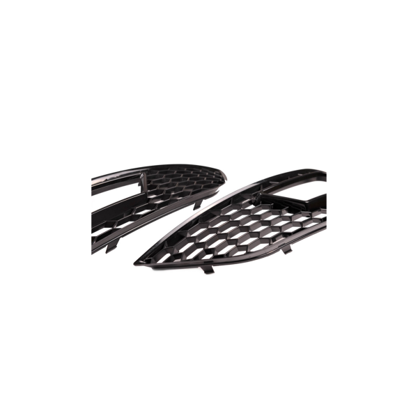 Gloss Black Fog Light Covers for Audi A4 B8 Facelift