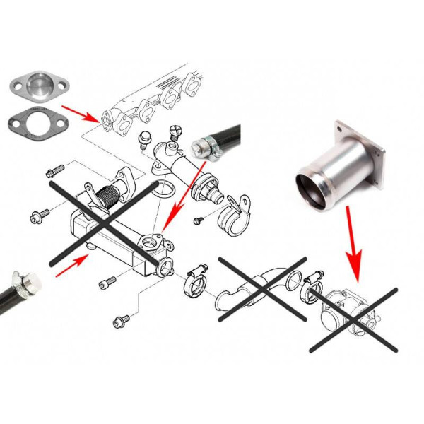 EGR Valve Replacement for BMW E38 E46 E39 M57 3.0d