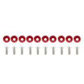 JDM Red Decorative Screws M6x1.0 15mm - Stylish Fasteners