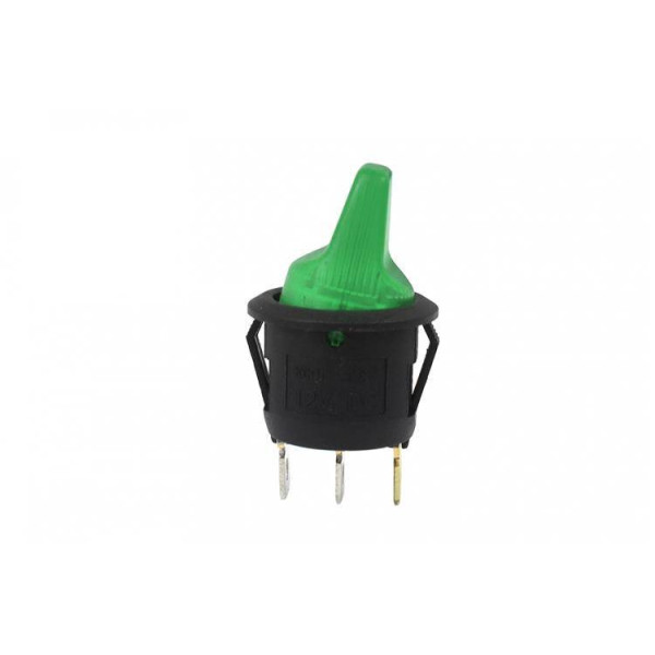 3-Pin Green LED Switch Flip ON-OFF for Easy Control