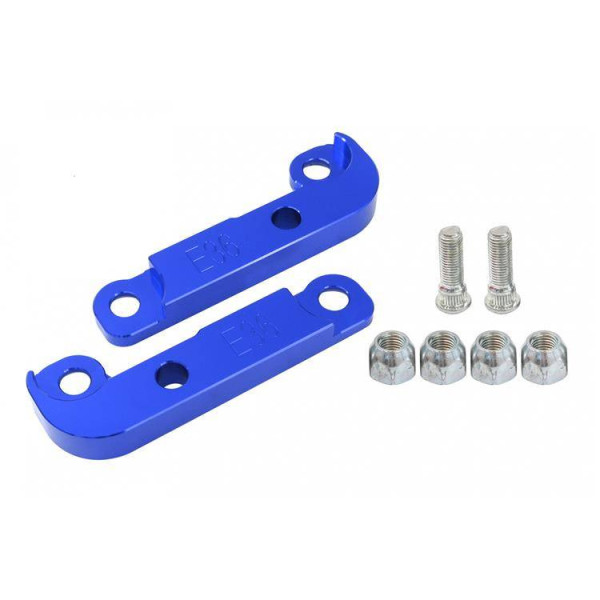 BMW E36 25% Blue Turn Angle Adapters for Enhanced Steering