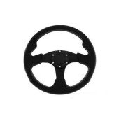 Pro 330mm Black Leather Steering Wheel - 0mm Offset