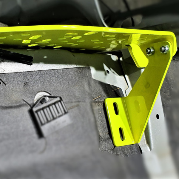 Handbrake Mounting Plate drilled BMW E46 Fluo