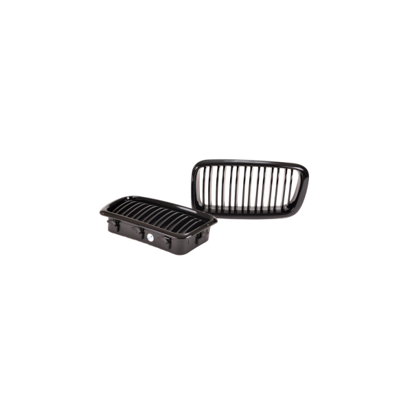 Gloss Black Dual Line Grille for BMW 7 E38 Model