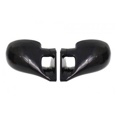 Universal M3 Sport Mirrors - Black ABS, Manual, Blue Glass