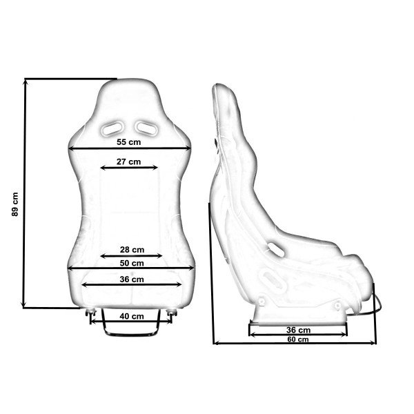 Bride K608 Suede Racing Seat - Black, Lightweight & Stylish