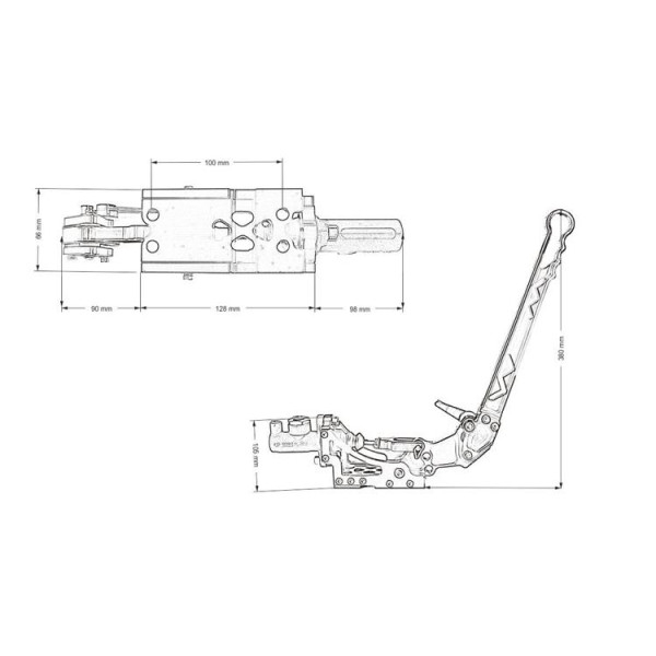 Professional Black Hydraulic Hand Brake for Racing Cars