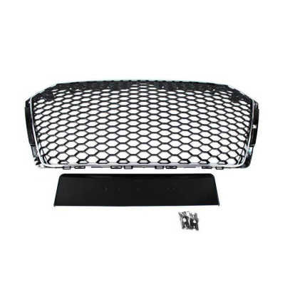 2016+ Audi A4 B9 RS-Style Chrome Grill with PDC