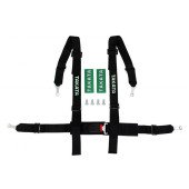 4-Point Black Takata Replica Racing Seat Belts - Durable Safety