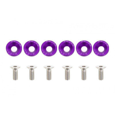 JDM Purple M8x1.25 Decorative Screws - 15mm Length