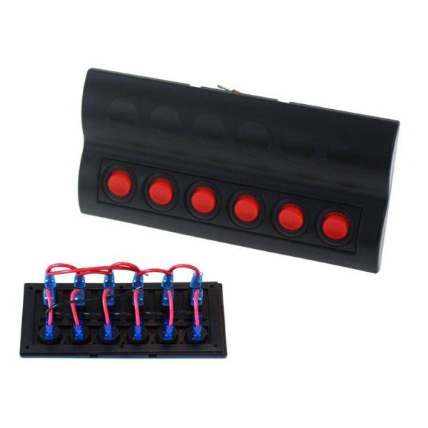 12-24V IP68 Waterproof ON-OFF Switch 6xB 3x5A 2x10A 1x15A