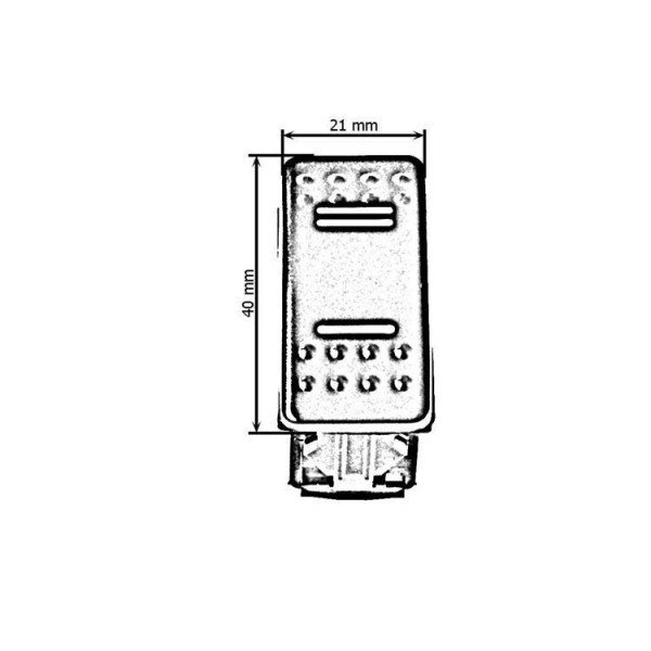 7-Pin Blue Switch ON-OFF-ON for Custom Electronics Projects