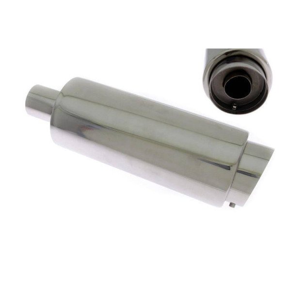 100mm Inlet Rear Muffler - 60mm Outlet Performance Upgrade
