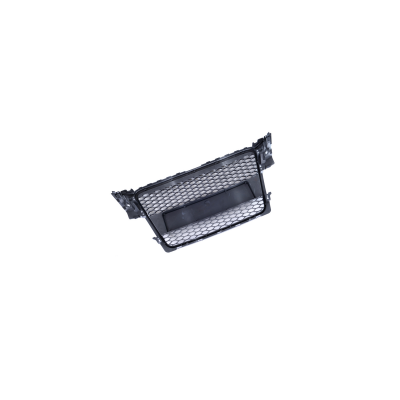 Silver & Gloss Black Grill for Audi A4 B8 - Stylish Upgrade