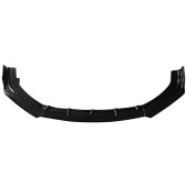 Universal Gloss Black Car Front Bumper Lip Spoiler (3 pcs)