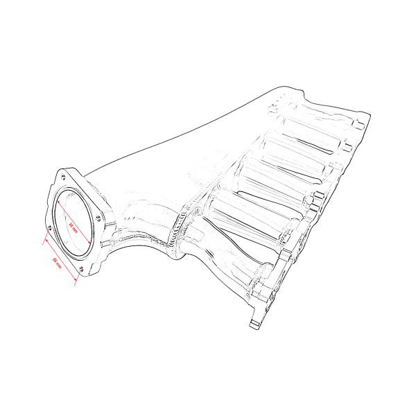 Toyota Lexus 1FZ Intake Manifold with Throttle Body & Fuel Rail