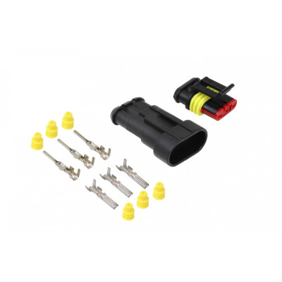 3-Pin Waterproof Superseal Connector for Reliable Connections