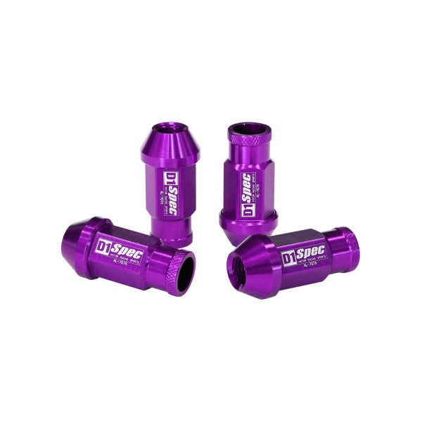 D1Spec M12x1.5 Purple Wheel Lug Nuts - Replica Set