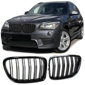 Grill BMW X1 E84 Gloss Black Dual Line