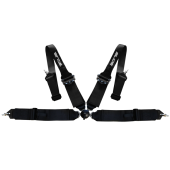 Quick Release 4-Point Racing Seat Belts - Black