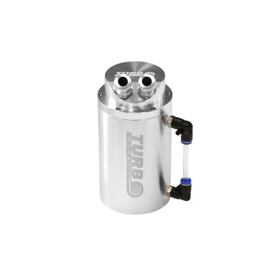 0.7L Silver Oil Catch Tank with 15mm Fittings - High Performance