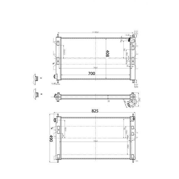 High-Performance Sports Water Radiator for Mitsubishi Evo 10
