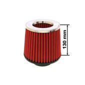 Simota Red Air Filter H:130mm DIA:60-77mm JAU-X02102-05