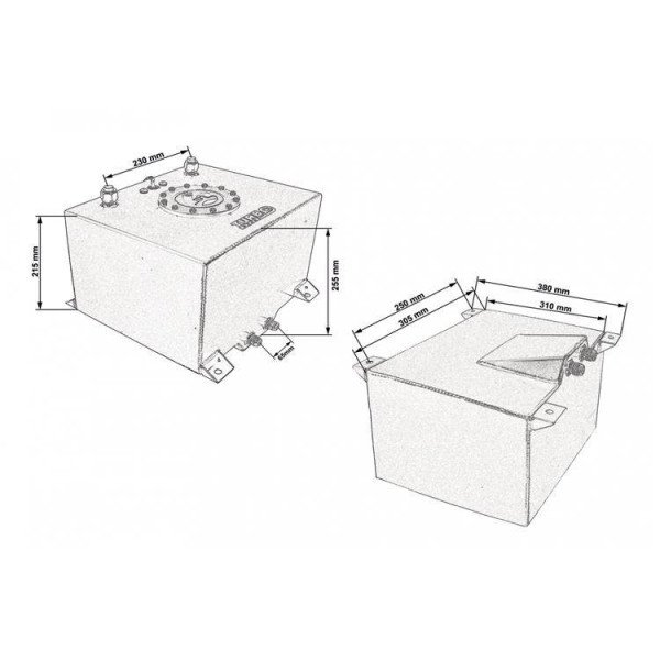 20L Fuel Tank with Sensor - Reliable Fuel Monitoring Solution