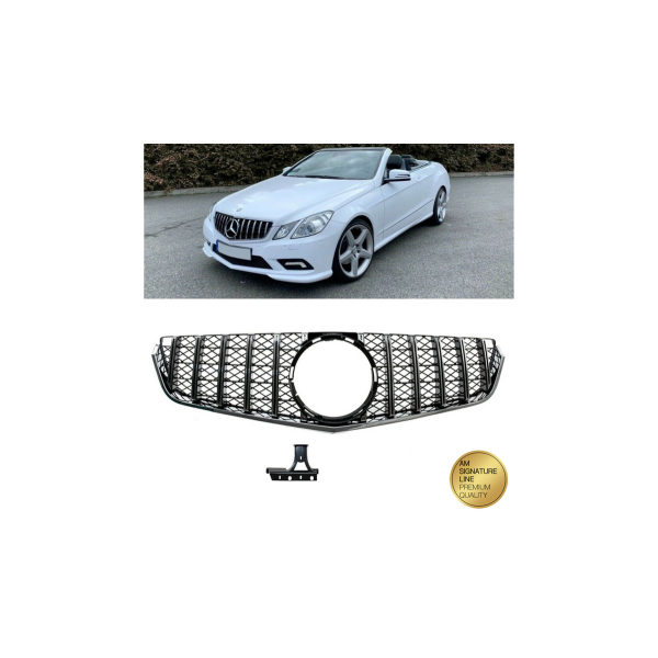 Sport Grille GT Chrome & Black for Mercedes E-Class C207 2009-2013