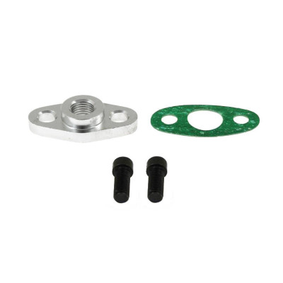 "Oil Feed Flange T3 T4 T04 1/4" NPT - High-Performance Upgrade"