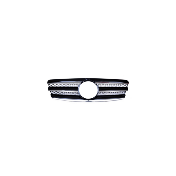 Chrome & Black Sport Grille for Mercedes E-Class W211 2002-2006
