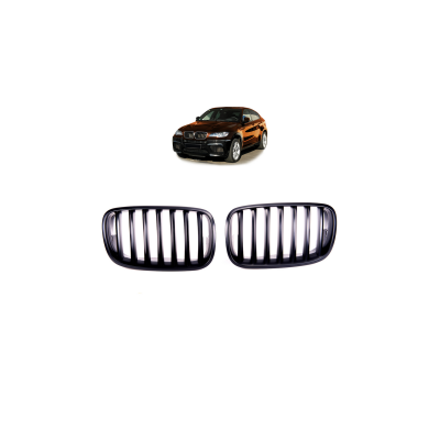 Matt Black Grill for BMW X6 E71 E72 & X5 E70 - Sleek Design