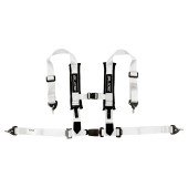 White Racing Seat Belts Slide V2 4P 2" E4