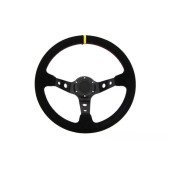 Pro 350mm Steering Wheel - 80mm Offset, Yellow Suede