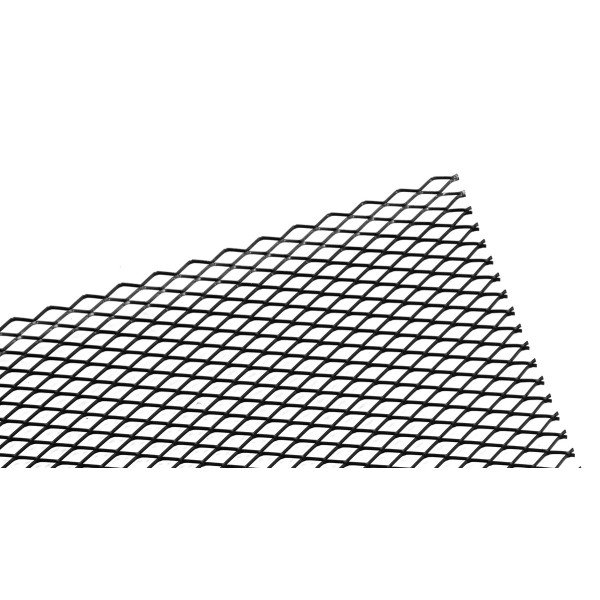 ALU Mesh Grill Diamond Black 100x33cm - 16x8mm Design