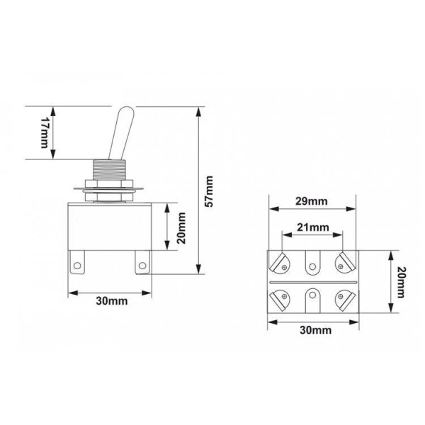 Classic 4PIN Switch Toggle - Reliable On/Off Control