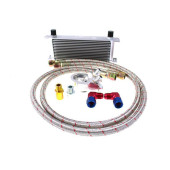 D1Spec 15-Row Oil Cooler Kit with Adapter for Enhanced Cooling
